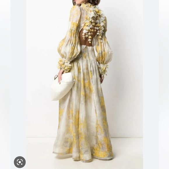 🔥🔥🔥Long Sleeve Botanica Wattle Gown🔥🔥🔥🌸🌸🌸 - Picture 6 of 8